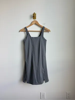 Natural Reflections Women's Active Dress Built In Bra Shorts Gray Size XS thumbnail 5
