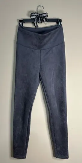 White House Black Market Gray leggings size 4 suede like feel thumbnail 1