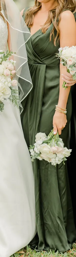 Dark Green Bridesmaids Dress thumbnail 2