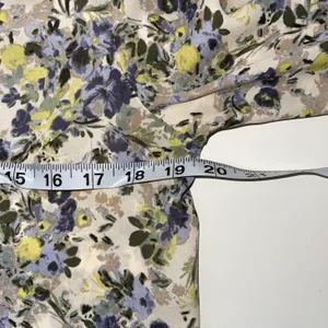 Maurices Cream Multicolor Ditsy Floral Print Ruffle Smock Blouse thumbnail 7