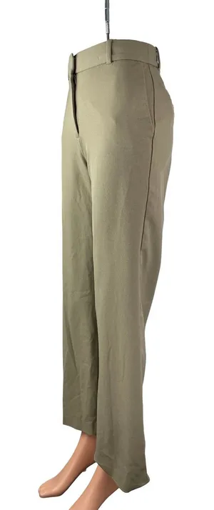 Aritzia Babaton Womens Beige Khaki Wool High Rise Wide Leg Trousers Pants Size 0 thumbnail 1