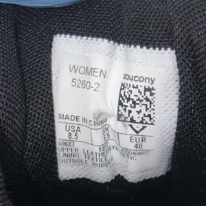 Saucony Omni Walker Triple Black Athletic Leather Sneakers Women's Size 8.5 thumbnail 8
