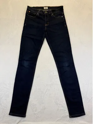 Hudson Nico Super Skinny Midrise Jeans Dark Wash Indigo Size 25 Made USA‎ thumbnail 1