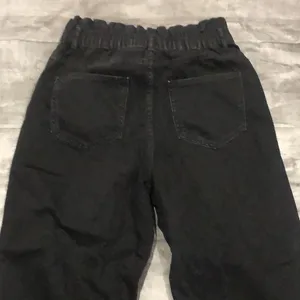 Zara black elastic waist jeans size medium thumbnail 6