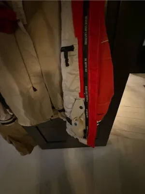 The North Face Red & Cream Hooded Colorblock Jacket thumbnail 6