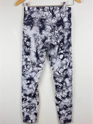 Lululemon Wunder Under Hi-Rise Shibori White Black Leggings Size 6 Luxtreme thumbnail 8