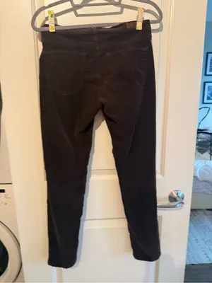 AG Adriano Goldschmied The Prima Brown Corduroy Cigarette Pants 27R thumbnail 5