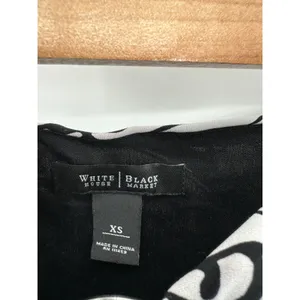 White House Black Market Dress Women XS Strapless Black‎ White Resort Birthday thumbnail 5