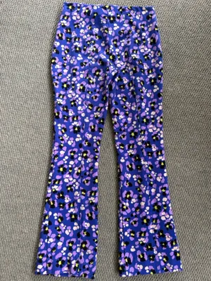 Anthropologie Maeve The Margot Kick Flare Crop Pant Purple Floral Size XXS thumbnail 9