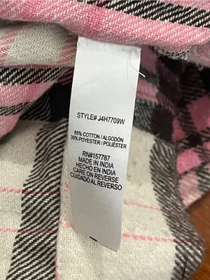 Pink Plaid Button thumbnail 5