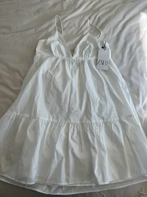 Zara NWT  White Dress thumbnail 1