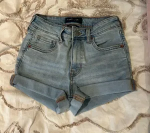 Aeropostale blue shorts high waist thumbnail 1