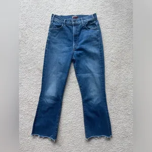 Mother Denim Hustler Ankle Fray Night Clubbing Jeans Raw Hem‎ thumbnail 3