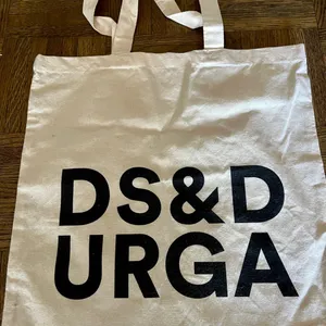 DS&D White Canvas Tote Bag Black thumbnail 3