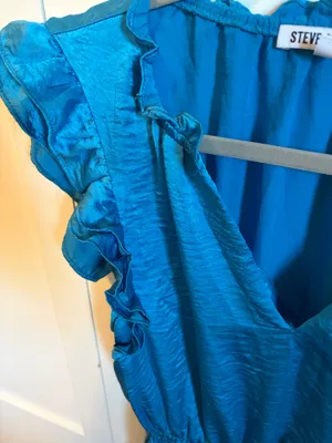 Steve Madden Blue Dress Ruffle thumbnail 2
