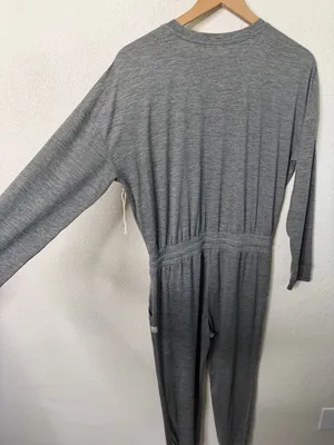 NEW Vuori Womens Jumpsuit Lux‎ Henley Heather Gray Size S thumbnail 7