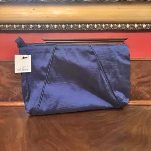 Mycra Pac One Navy Clutch Foldover Evening Bag Travel Packable‎ Handbag NWT thumbnail 2