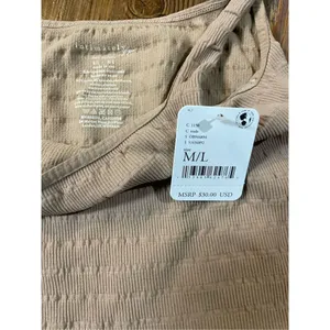 Free People‎ Intimately Free Women's Square One Seamless Cami size M/L NWT Nude thumbnail 6