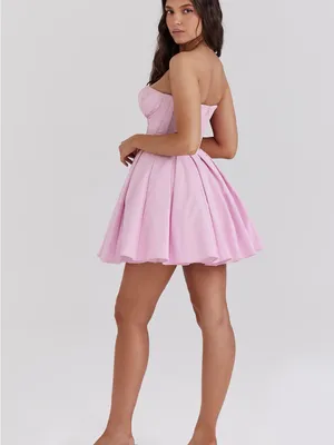 New✨ House of CB Mar Strapless Mini Dress in Cotton Candy Pink Size Medium - NWT thumbnail 8