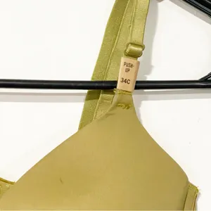 Victoria's Secret Pink Size 34C Green Wear Everywhere Super Push Up Bra‎ NEW thumbnail 2
