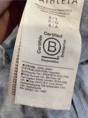 ATHLETA Retreat Linen High Rise Wide Leg Pant Blue Chambray Drawstring 8 Tall thumbnail 5
