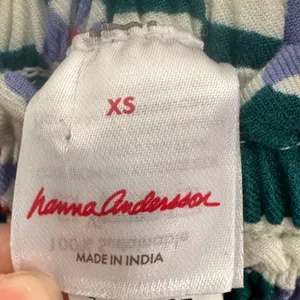 Hanna Andersson Geometric Floral Smocked Midi Dress Size XS Square Neck Casual thumbnail 4