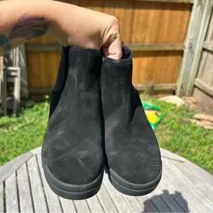 Eileen Fisher Splash Waterproof Suede Chelsea Bootie in Black,‎ size 5.5 thumbnail 8