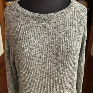 ‘A Play Dress’ Midi Sweater Ribbed Long Sleeve Dress thumbnail 2
