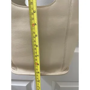vtg Coach Mini Shopper Bucket Tote Bag 9993 ivory leather top handle crossbody thumbnail 14