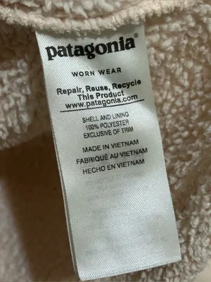 Patagonia Los Gatos Light Pink Quarter Zip Pullover Sweater Women’s Size Small thumbnail 9