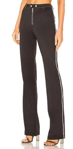 I.AM.GIA‎ Slater High Waist Zip Front Flare Pants Black Size S thumbnail 1