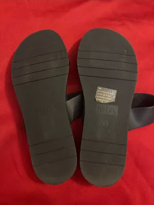 MIA Black Double Band Slide Sandals thumbnail 3