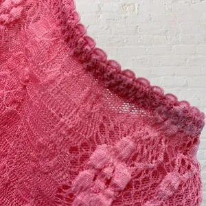 Free People Intimately Lace Bralette L Pink Lemonade Crop Top Stretch Mesh thumbnail 7