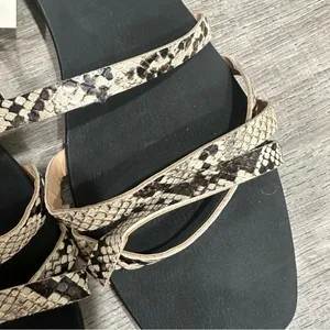A New Day Snakeskin and Black Sandals size 11 thumbnail 3