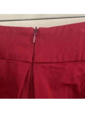 Red Pleated Skater skirt Style Circle Skirt Preppy Academia Ballet thumbnail 4