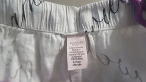 Victoria's Secret sweet dreams all over pajamas shorts in white and black size small. thumbnail 5