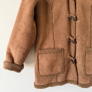 L.L. Bean Brown Sherpa Lined Toggle Coat thumbnail 5
