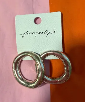 Free People Earrings Hoop Silver thumbnail 1