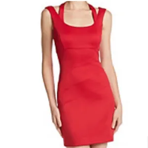 Guess Red Scuba Bodycon Mini Dress thumbnail 2