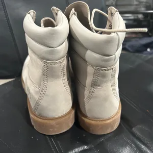 Timberland waterproof Cream Lace-Up Boots thumbnail 5