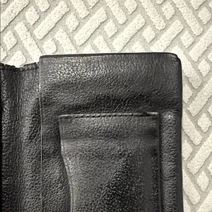 Vintage Coach Classic Black Leather wallet card holder thumbnail 6