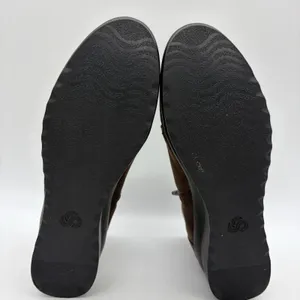 Clarks Cloudsteppers Womens 7.5 Caddell Rush Ankle Bootie Dark Brown Side Zip thumbnail 6