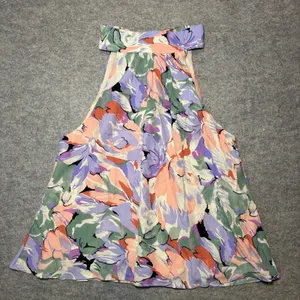 Lulus Women Blouse S Floral Abstract Multi-Color Bohemian Casual Summer thumbnail 1