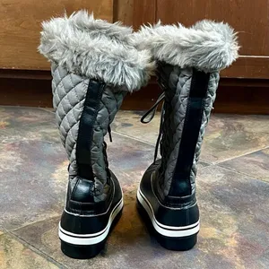 Womens Winter Boots Faux Fur Warm Insulated Water Resistant 7.5 thumbnail 2