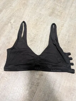 Lululemon Athletica Black Simply Gathered Bralette thumbnail 2