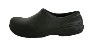 Crocs On The Clock Black Work Clogs Size Womens 7 Mens 5 Flaw thumbnail 1