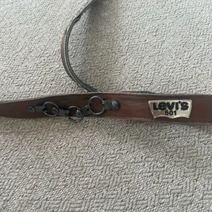 Vintage 501 Levi's Brown Leather Belt with metal Accents thumbnail 10