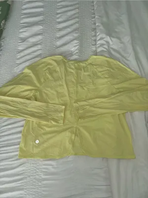 lululemon athletica Lightweight Pale Neon Yellow Top thumbnail 2