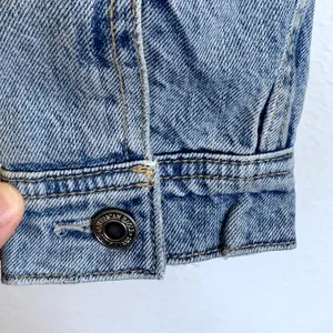NWT American Eagle Outfitters Fleece Lined Trucker Denim Jacket in‎ Blue thumbnail 4