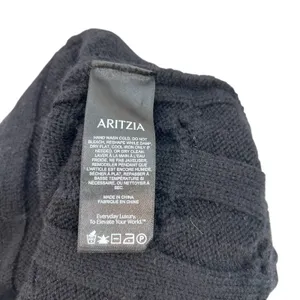 Aritzia Babaton Glory Merino Wool Sweater Crewneck Cropped Black Size XS‎ thumbnail 10